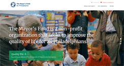 Desktop Screenshot of mayorsfundphila.org