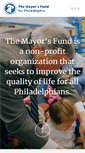 Mobile Screenshot of mayorsfundphila.org